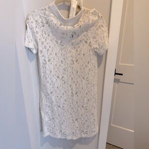 Halogen XS lace white dress